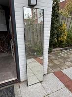 Mooie zwarte lange spiegel, Huis en Inrichting, Woonaccessoires | Spiegels, Ophalen, Minder dan 50 cm, Zo goed als nieuw, 150 tot 200 cm