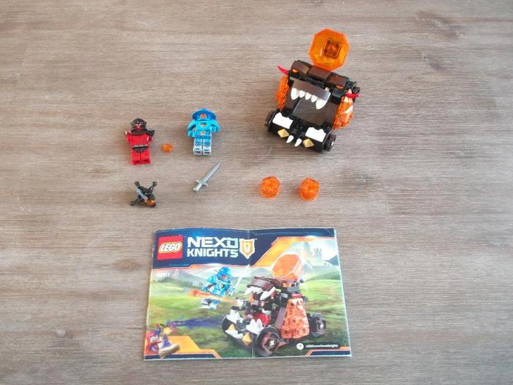 lego nexo knights 70311 chaos catapult (2016), Kinderen en Baby's, Speelgoed | Duplo en Lego, Gebruikt, Lego, Complete set, Ophalen of Verzenden