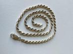 Zilveren koordketting, rope chain 45 cm, Sieraden, Tassen en Uiterlijk, Antieke sieraden, Ophalen of Verzenden, Zilver, Ketting