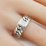 Zilveren Buddha to Buddha ring maat 18, 18 tot 19, Gebruikt, Verzenden, Nvt
