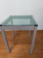 Klein tafeltje, Huis en Inrichting, Glas, Minder dan 45 cm, Gebruikt, Ophalen of Verzenden