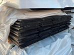 50x Halfhouts sponningplanken dubbel zwart gespoten