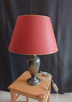 Schemerlamp met tinnen voet., Ophalen, Gebruikt, 50 tot 75 cm