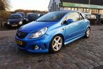 Opel Corsa 1.6-16V T OPC vol leer 191 dkm nw apk 16-5-2026, Gebruikt, Zwart, Blauw, Leder
