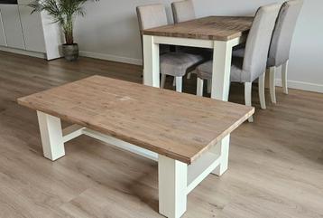 Eettafel met stoelen & salontafel [Set prijs] beschikbaar voor biedingen