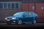 Saab 9-3 1.8 T Sport Estate 2007 Blauw, Auto's, 1998 cc, Zwart, 4 cilinders, Leder en Stof