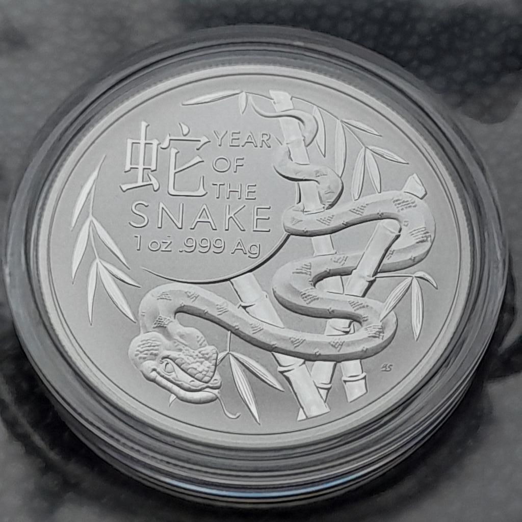 2025 Lunar - Year of the Snake - 1 oz zilver - Ram, Postzegels en Munten, Munten | Oceanië, Ophalen of Verzenden, Zilver