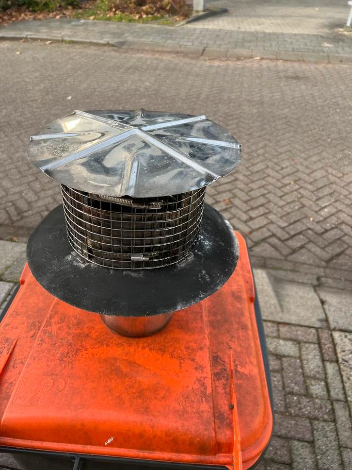 Schoorsteenkap / Rookgaskanaal Kap, Doe-het-zelf en Verbouw, Verwarming en Radiatoren, Zo goed als nieuw, Overige typen, 80 cm of meer