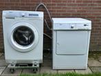Te koop wasmachine en wasdroger, Witgoed en Apparatuur, Wasmachines, Ophalen, Gebruikt, Voorlader, 85 tot 90 cm