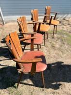 Oude stoelen, Huis en Inrichting, Stoelen, Ophalen, Gebruikt, Bruin, Vier