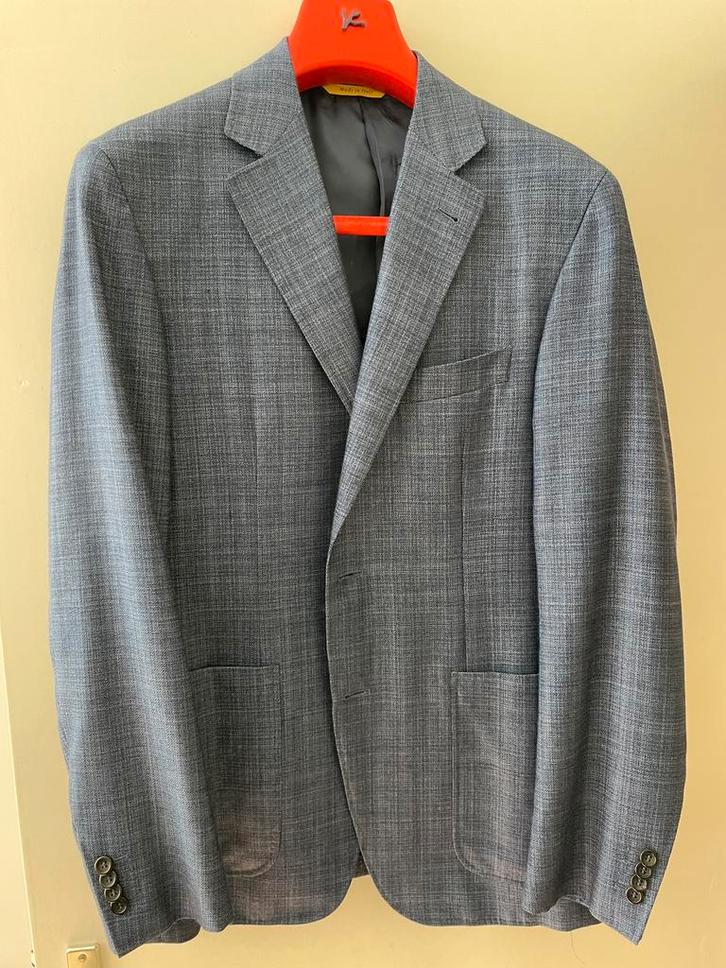 Canali Kei Colbert mt 50 in nieuwstaat, Kleding | Heren, Kostuums en Colberts, Zo goed als nieuw, Maat 48/50 (M), Blauw, Ophalen of Verzenden