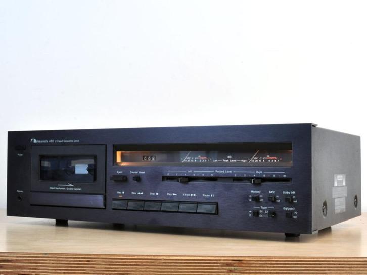 nakamichi 480 cassettedeck, Audio, Tv en Foto, Cassettedecks, Enkel, Overige merken, Ophalen of Verzenden