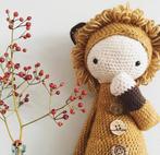 Lalylala gehaakte handmade handgemaakt pop 30 cm leeuw, Overige typen, Zo goed als nieuw