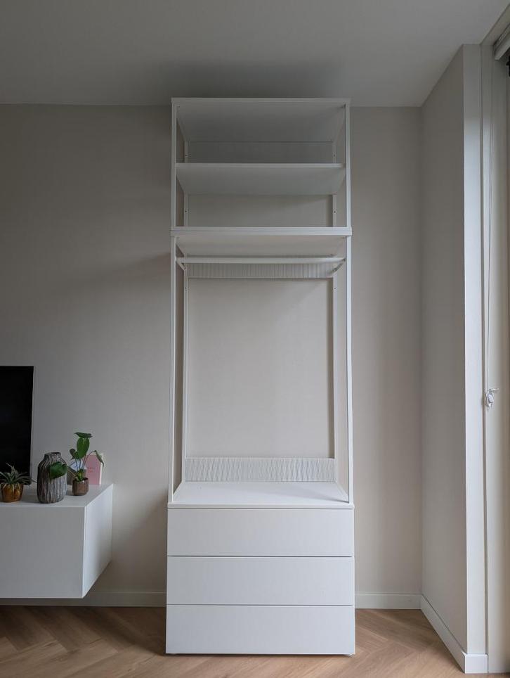 PLATSA kledingkast wit (Ikea), Huis en Inrichting, Kasten | Kledingkasten, Zo goed als nieuw, 200 cm of meer, 50 tot 100 cm, 25 tot 50 cm