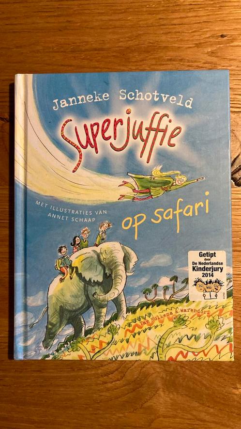 Janneke Schotveld - Superjuffie op safari, Boeken, Kinderboeken | Jeugd | onder 10 jaar, Zo goed als nieuw, Ophalen of Verzenden