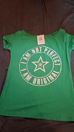 Nieuw groene T-shirt met print - G. Ricceri - Maat L, Maat 42/44 (L), Nieuw, Ophalen of Verzenden, G. Ricceri