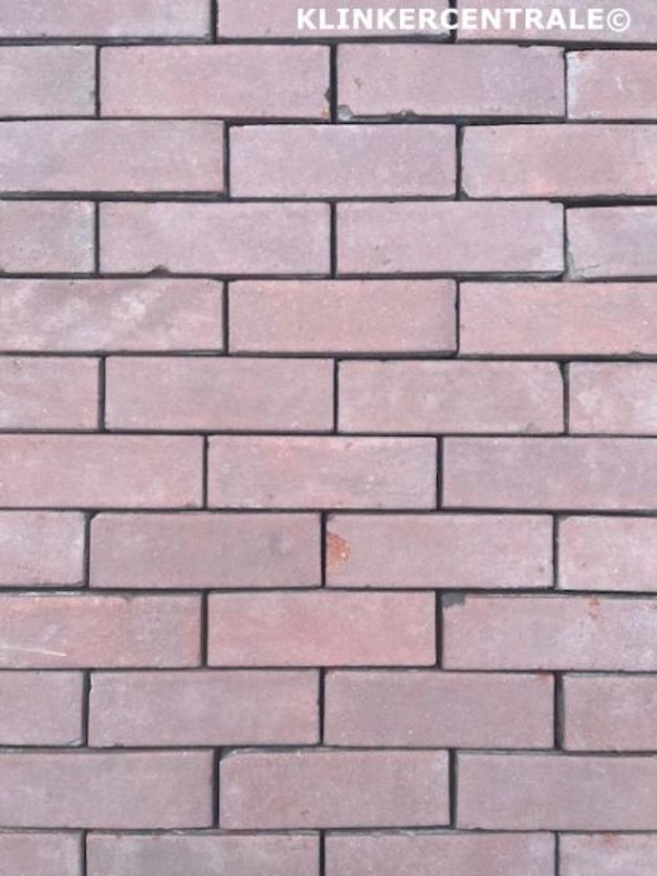 60m2 rood paars gebakken klinkers dikformaat 7-duimers, Tuin en Terras, Tegels en Klinkers, Zo goed als nieuw, Klinkers, Keramiek