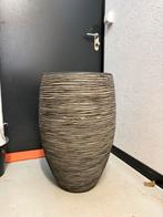 Capi vaas elegant deluxe rib antraciet, Ophalen, Kunststof, 40 cm of meer, Rond