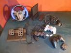 Playstation 2 console + spellen, Ophalen, Gebruikt, Met 3 controllers of meer, Met geheugenkaart