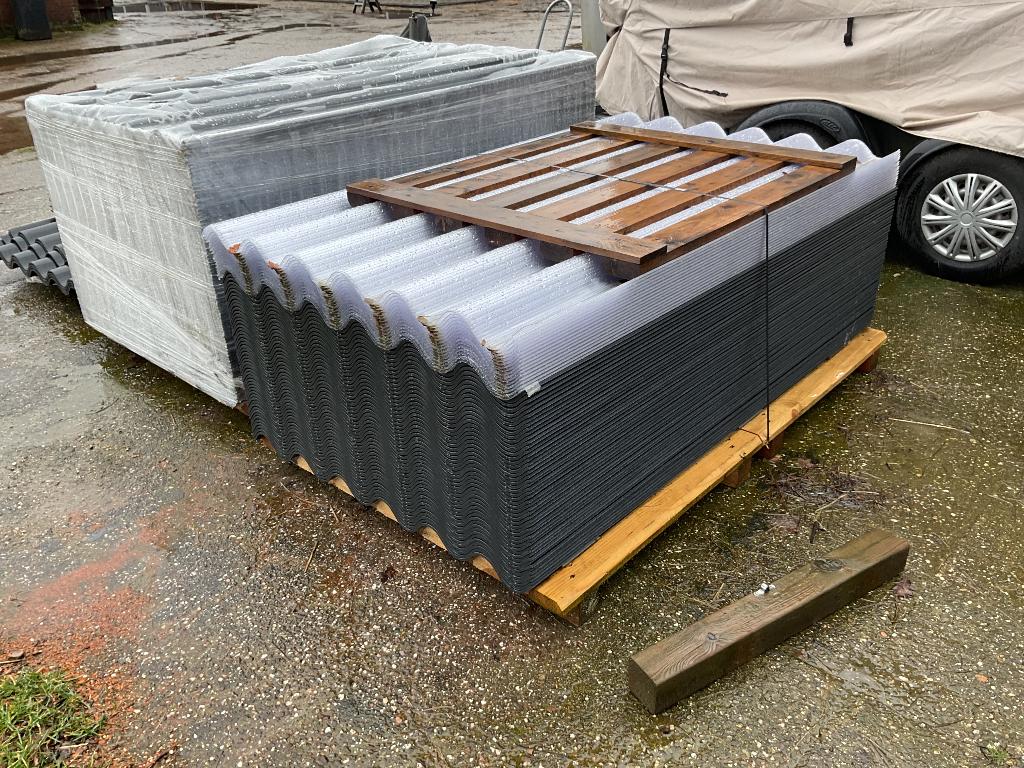 Golfplaten eterniet zwart 183 cm nieuw, Ophalen, Overige materialen, Zwart, Nieuw