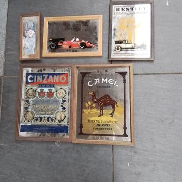 Collectie Vintage Spiegelreclames beschikbaar voor biedingen