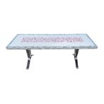 Vintage mozaïek salontafel, Ophalen, Overige materialen, Gebruikt, 50 tot 75 cm