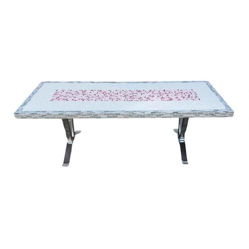 Vintage mozaïek salontafel, Huis en Inrichting, Tafels | Salontafels, Gebruikt, 50 tot 75 cm, 50 tot 100 cm, 150 tot 200 cm, Rechthoekig