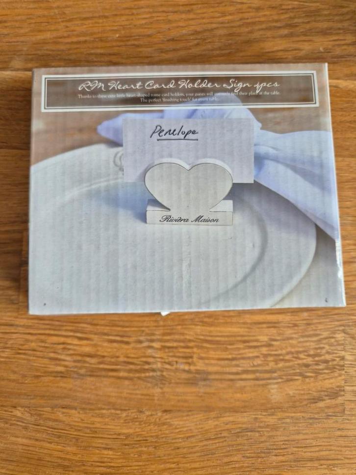 Riviera Maison Kaarthouder Hart - Nieuw in verpakking, Huis en Inrichting, Woonaccessoires | Overige, Ophalen of Verzenden