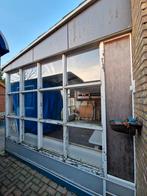 2 hardhouten kozijnen, Doe-het-zelf en Verbouw, Kozijnen en Schuifpuien, Ophalen, Gebruikt, 150 tot 225 cm, Inclusief glas