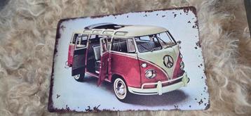 VW T1 Metalen Bord - Vintage Decoratie beschikbaar voor biedingen