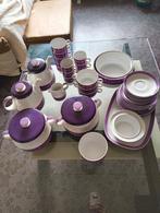 Paars jaren 70 servies. Retro/Vintage, Huis en Inrichting, Keuken | Servies, Ophalen, Gebruikt, Overige typen, Overige stijlen