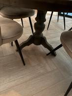Ronde tafel met stoelen, Huis en Inrichting, Tafels | Eettafels, Ophalen, Gebruikt, Sober, 150 tot 200 cm