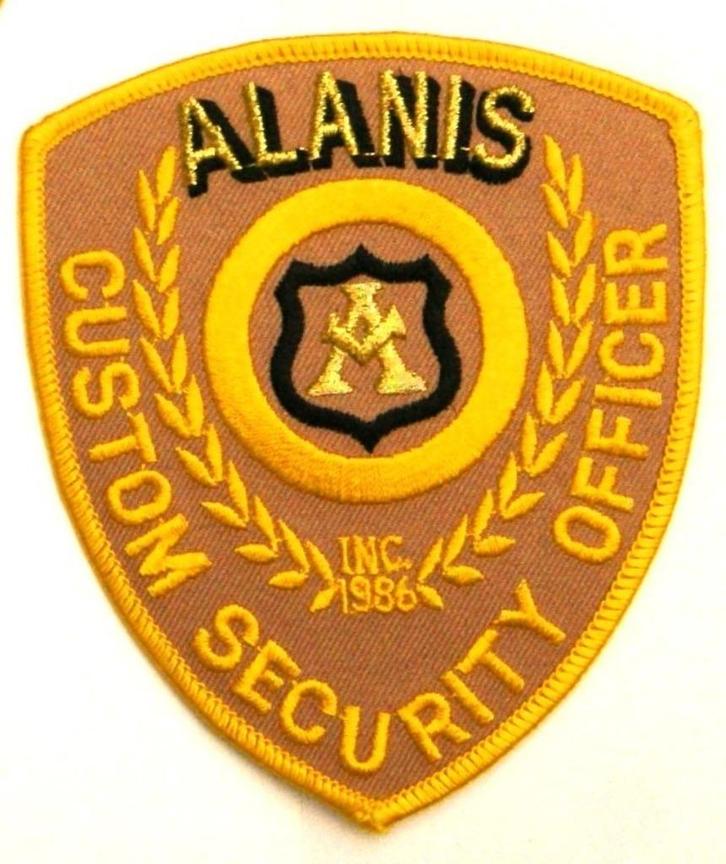 Embleem - Patch US Alanis Custom Security Officer, Verzamelen, Militaria | Algemeen, Overige soorten, Embleem of Badge, Amerika