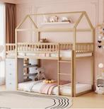 Hoogslaper 90x200 - Massief Houten Frame, Ophalen, Zo goed als nieuw, Hoogslaper