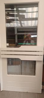 hardhouten tuindeur, Ophalen, 80 tot 100 cm, 200 tot 215 cm, Glas