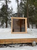 Cedar panorama buitensauna  made in Canada, Ophalen, Wellnessandgarden, Info@leisure-wellness-group.com, Kostedeweg 7