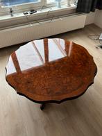 Prachtige Notenhoute salontafel, Huis en Inrichting, Ophalen, Gebruikt, 100 tot 150 cm, Ovaal