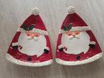 Set van 2 leuke kerstborden met een kerstman, Ophalen of Verzenden, Zo goed als nieuw