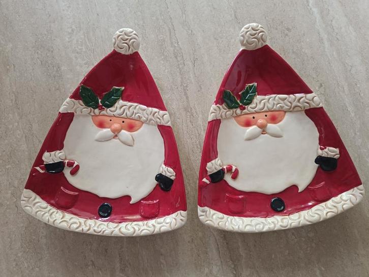 Set van 2 leuke kerstborden met een kerstman, Diversen, Kerst, Zo goed als nieuw, Ophalen of Verzenden