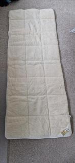 Wollen Tijk, topper, matrasbeschermer, Huis en Inrichting, Ophalen of Verzenden, Eenpersoons, Wit, Deken of Dekbed
