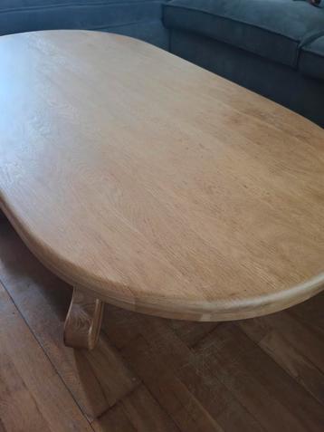 Massief eiken salontafel