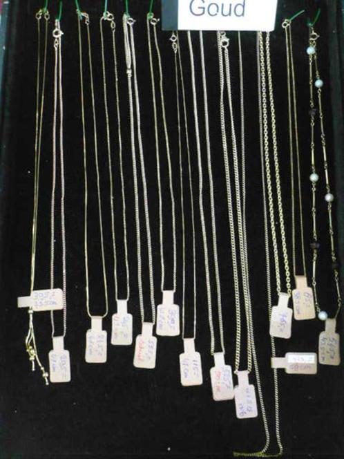 14 karaat gouden kettingen 2e hands en nieuw de prijzen en, Sieraden, Tassen en Uiterlijk, Kettingen, Nieuw, Goud, Verzenden