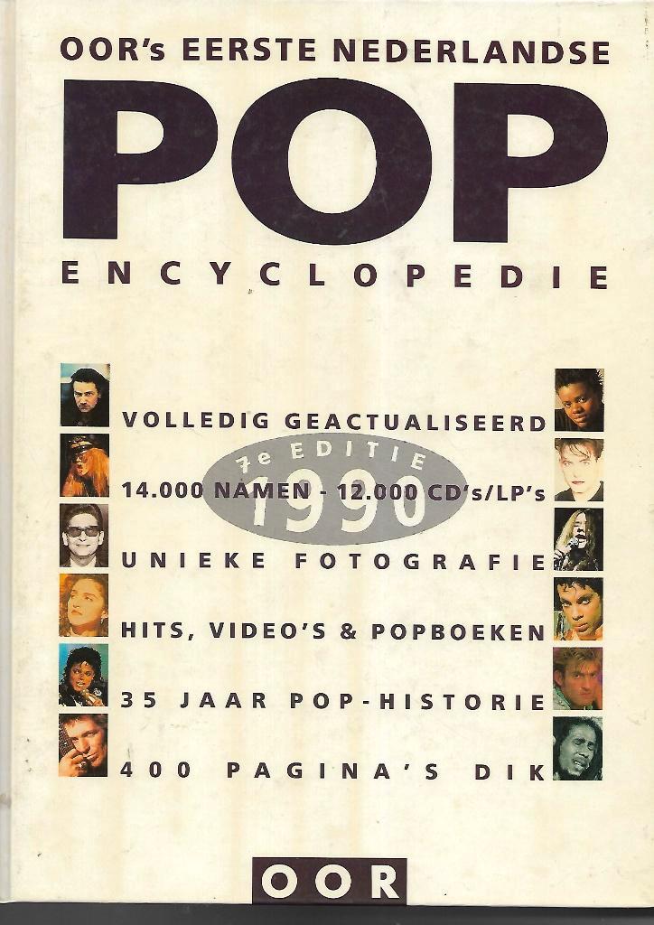 Oor`s pop encyclopedie 1990 (7e editie), Verzamelen, Muziek, Artiesten en Beroemdheden, Zo goed als nieuw, Boek, Tijdschrift of Artikel