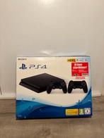 PS4  1TB + 2 Controllers + doos, Spelcomputers en Games, Spelcomputers | Sony PlayStation 4, Ophalen, Met 2 controllers, Zo goed als nieuw