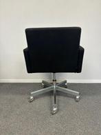 Stoelen Lensvelt AVL stof zwart verrijdbaar (12x vr), Huis en Inrichting, Gebruikt, Zwart, Ophalen of Verzenden, Metaal