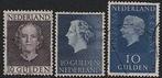 3x  Juliana 10 GULDEN  gebruikt, Postzegels en Munten, Verzenden, Na 1940, Gestempeld