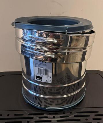 Rookkanaal Isoduct 25cm lengte, diameter 150 rvs beschikbaar voor biedingen