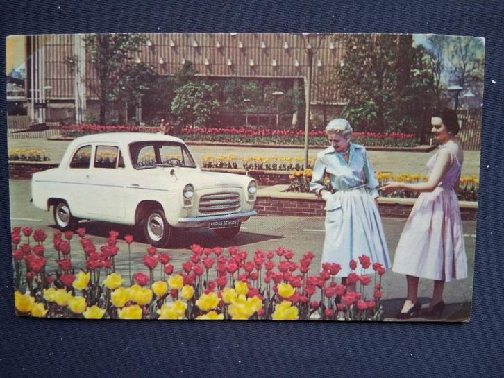 promotie kaart Ford Anglia 100E 1956, Verzamelen, Automerken, Motoren en Formule 1, Gebruikt, Auto's, Ophalen of Verzenden