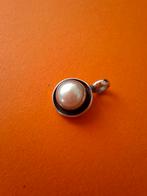 Zilver kettinghanger bedel zoetwaterparel, Nieuw, Ophalen of Verzenden, 17 tot 18, Dame