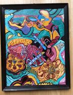 Schilderij op hardboard, Ophalen of Verzenden